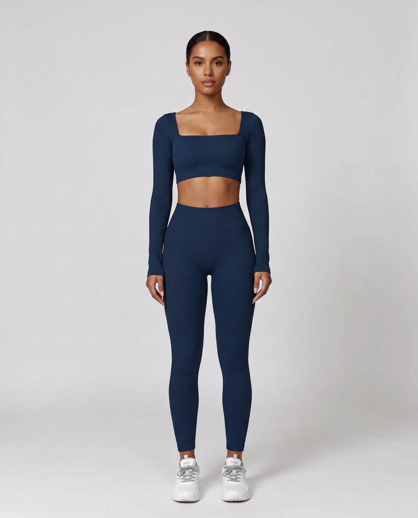 The Luxe Long-Sleeve Set worn head to toe